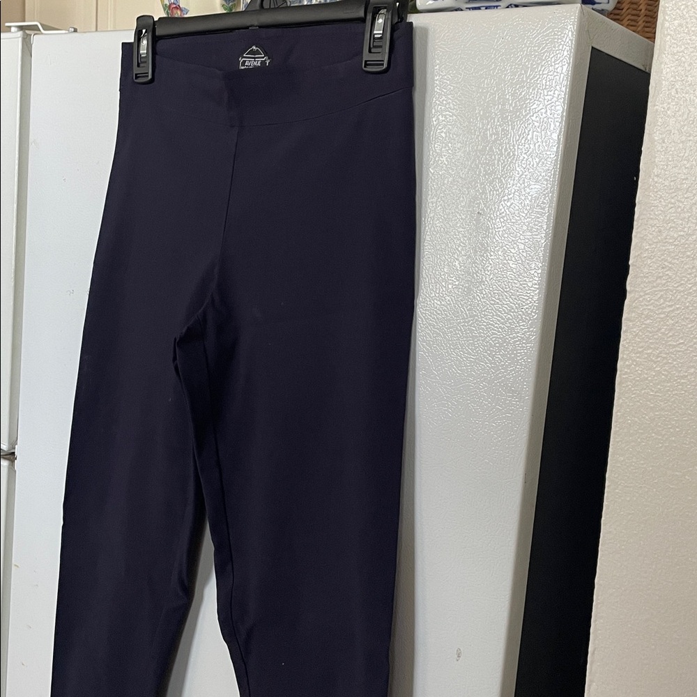 Avenue Montaigne‎ Size 2 Navy Pull on Skinny Pant Viscose Blend Academia 31”